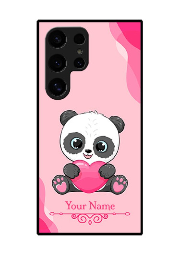 Samsung Galaxy S24 Ultra 5G Custom Glass Phone Case - Cute Panda Design