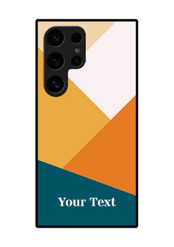 Samsung Galaxy S24 Ultra 5G Custom Glass Phone Case - Stacked Multi - Colour Design