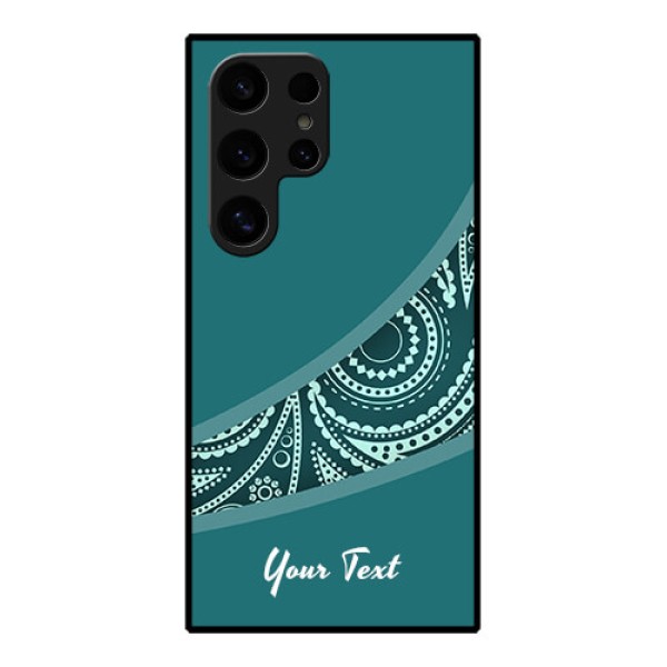 Samsung Galaxy S24 Ultra 5G Custom Glass Phone Case - Semi Visible Floral Design