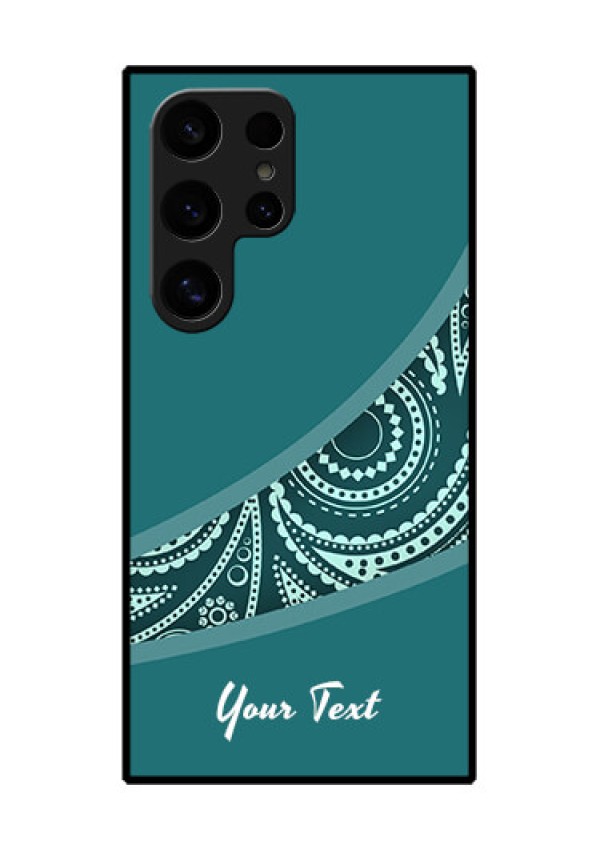 Samsung Galaxy S24 Ultra 5G Custom Glass Phone Case - Semi Visible Floral Design