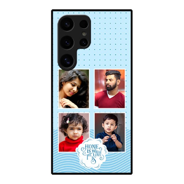 Samsung Galaxy S24 Ultra 5G Custom Glass Phone Case - Cute Love Quote With 4 Pic Upload Design Samsung Galaxy S24 Ultra 5G Custom Glass Phone Case - Cute Love Quote With 4 Pic Upload Design