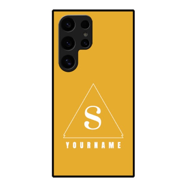 Samsung Galaxy S24 Ultra 5G Custom Glass Phone Case - Simple Triangle Design Samsung Galaxy S24 Ultra 5G Custom Glass Phone Case - Simple Triangle Design
