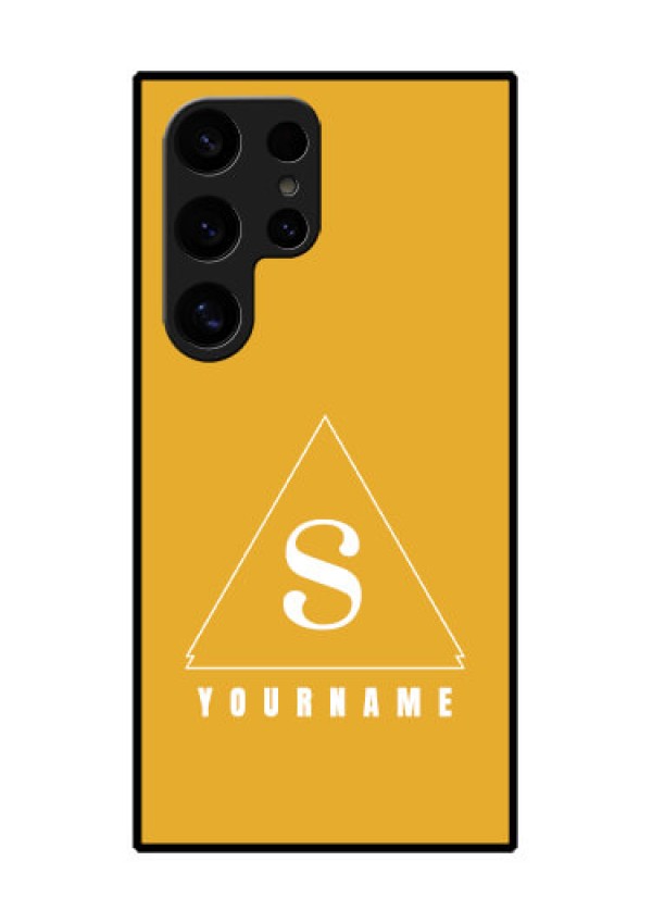 Samsung Galaxy S24 Ultra 5G Custom Glass Phone Case - Simple Triangle Design