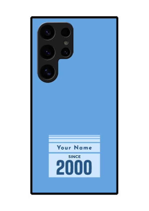 Samsung Galaxy S24 Ultra 5G Custom Glass Phone Case - Custom Year Of Birth Design
