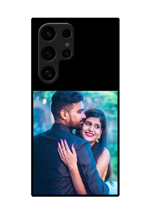 Galaxy S24 Ultra 5G Custom Glass Phone Case - Upload Full Picture With Custom Color Design
