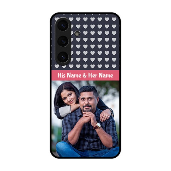 Galaxy S25 5G Custom Glass Phone CaseLove Symbols Design
