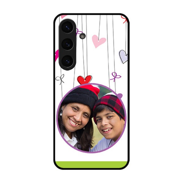 Galaxy S25 5G Custom Glass Phone CaseCute Kids Phone Case Design