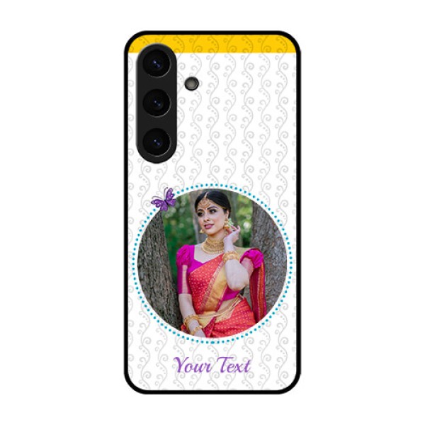 Galaxy S25 5G Custom Glass Phone CaseGirls Premium Case Design