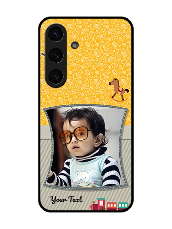 Custom Galaxy S25 5G Custom Glass Phone CaseBaby Picture Upload Design
