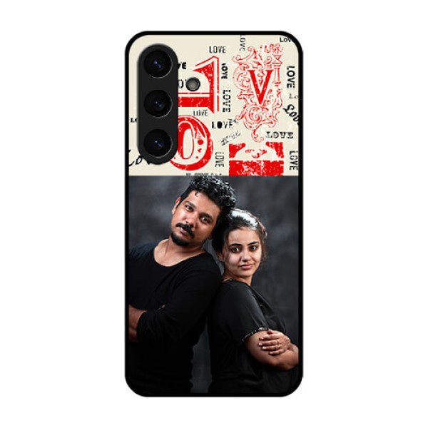 Galaxy S25 5G Custom Glass Phone CaseTrendy Love Design Case Galaxy S25 5G Custom Glass Phone CaseTrendy Love Design Case