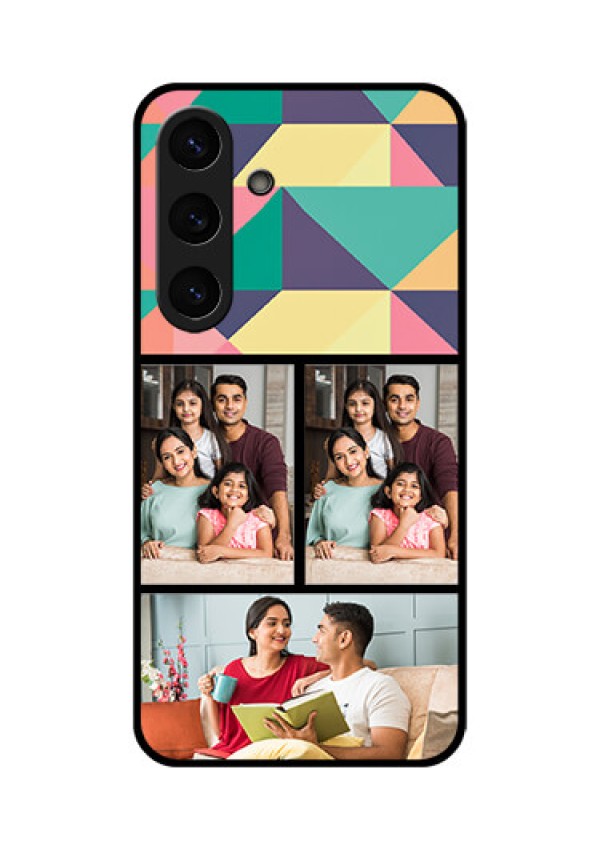 Galaxy S25 5G Custom Glass Phone CaseBulk Pic Upload Design