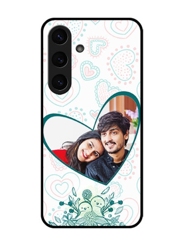 Custom Galaxy S25 5G Custom Glass Phone CasePremium Couple Design