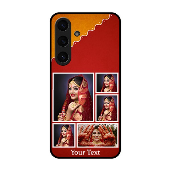Galaxy S25 5G Custom Glass Phone CaseWedding Pic Upload Design Galaxy S25 5G Custom Glass Phone CaseWedding Pic Upload Design
