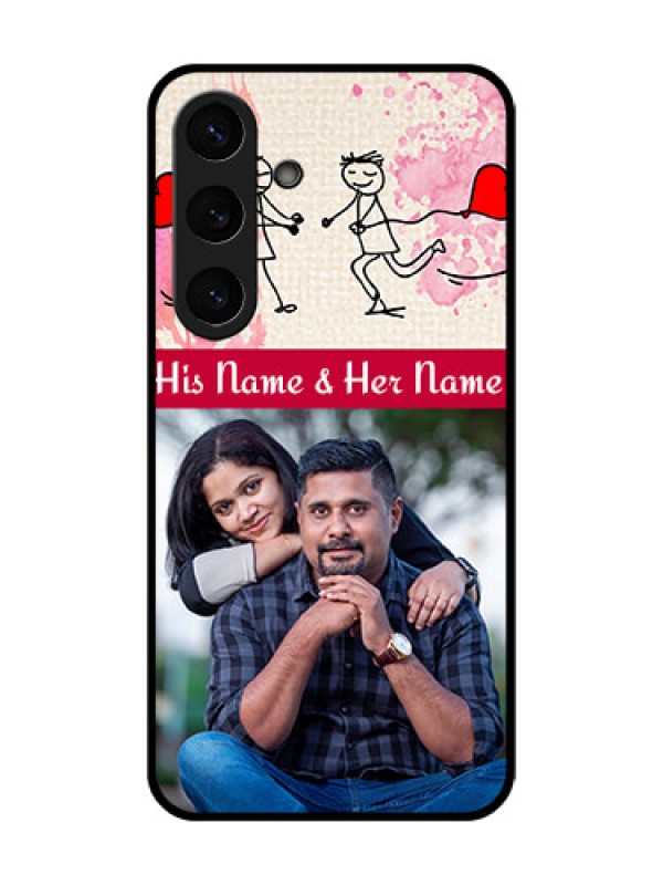 Custom Galaxy S25 5G Custom Glass Phone CaseYou And Me Case Design