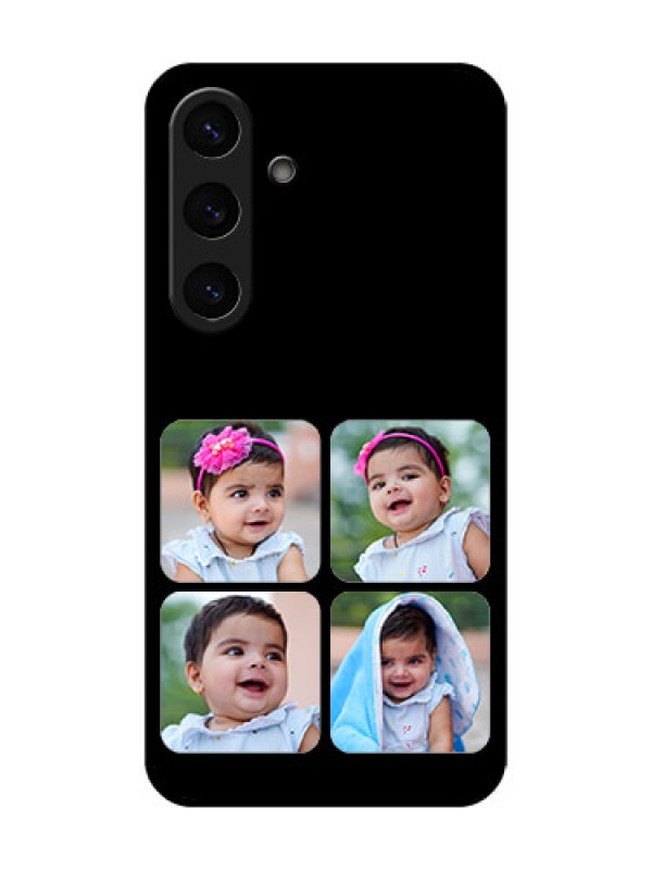 Custom Galaxy S25 5G Custom Glass Phone CaseMultiple Pictures Design