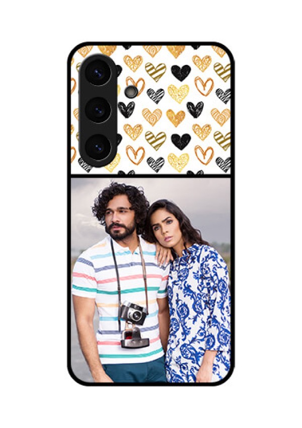 Galaxy S25 5G Custom Glass Phone CaseLove Symbol Design