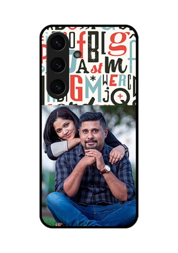 Galaxy S25 5G Custom Glass Phone CaseAlphabet Design