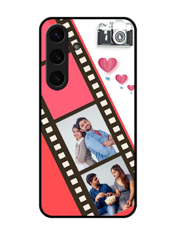 Custom Galaxy S25 5G Custom Glass Phone Case3 Image Holder With Film Reel