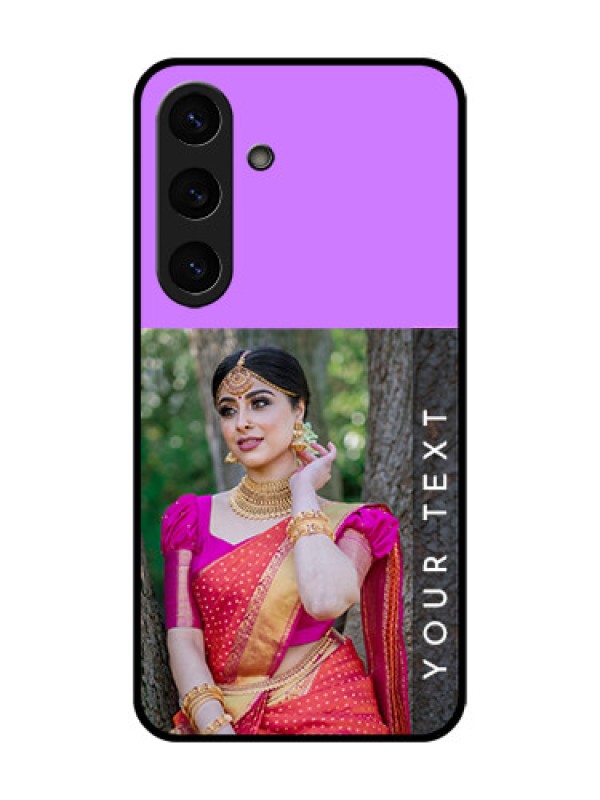 Custom Galaxy S25 5G Custom Glass Phone CaseBirthday Icons Design