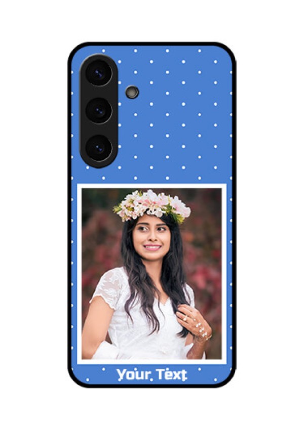 Galaxy S25 5G Custom Glass Phone CasePolka Dots Design