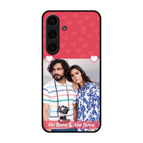 Galaxy S25 5G Custom Glass Phone CaseSimple Love Design