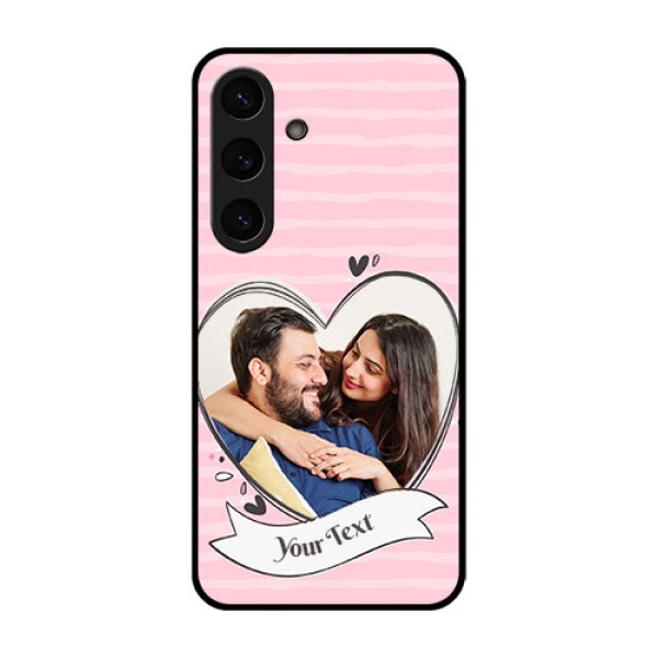 Galaxy S25 5G Custom Glass Phone CaseVintage Heart Design