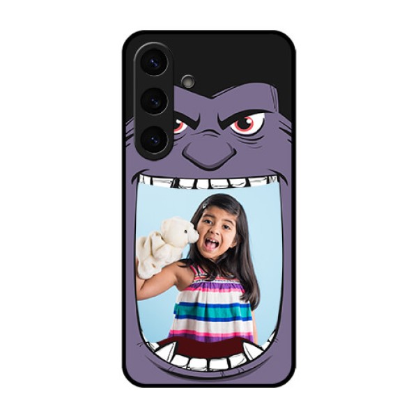 Galaxy S25 5G Custom Glass Phone CaseAngry Monster Design
