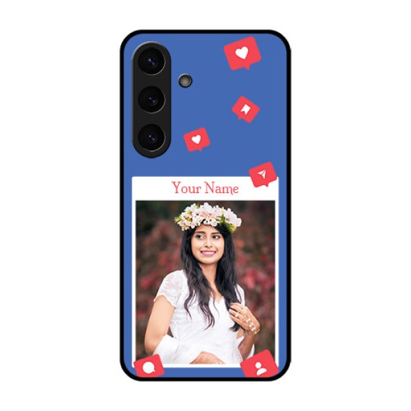 Galaxy S25 5G Custom Glass Phone CaseLike Share And Comment Design Galaxy S25 5G Custom Glass Phone CaseLike Share And Comment Design