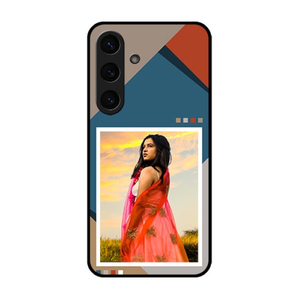Galaxy S25 5G Custom Glass Phone CaseRetro Color Pallet Design Galaxy S25 5G Custom Glass Phone CaseRetro Color Pallet Design