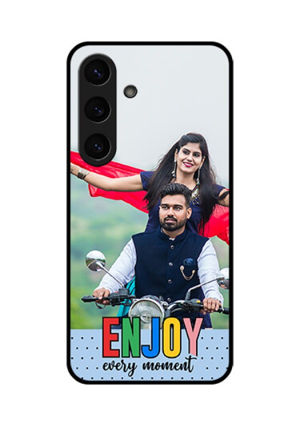 Galaxy S25 5G Custom Glass Phone CaseEnjoy Every Moment Design