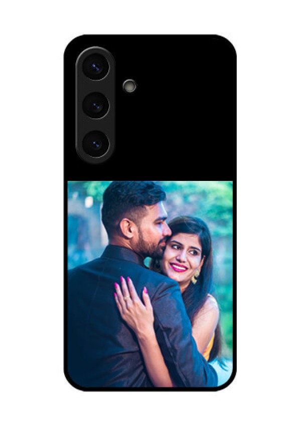 Galaxy S25 5G Custom Glass Phone Case - Upload Full Picture With Custom Color Design
