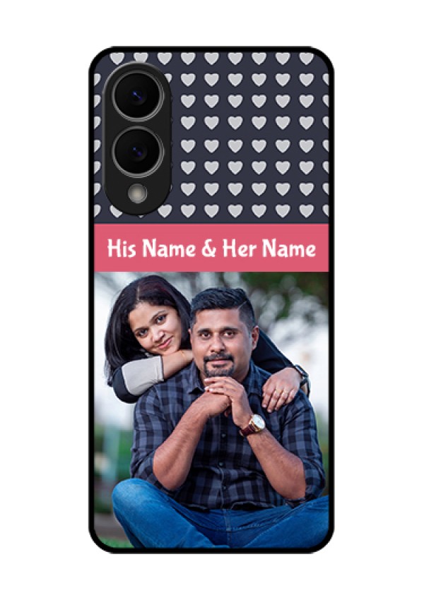 Samsung Galaxy S25 Edge 5G Custom Glass Phone Case - Love Symbols Design