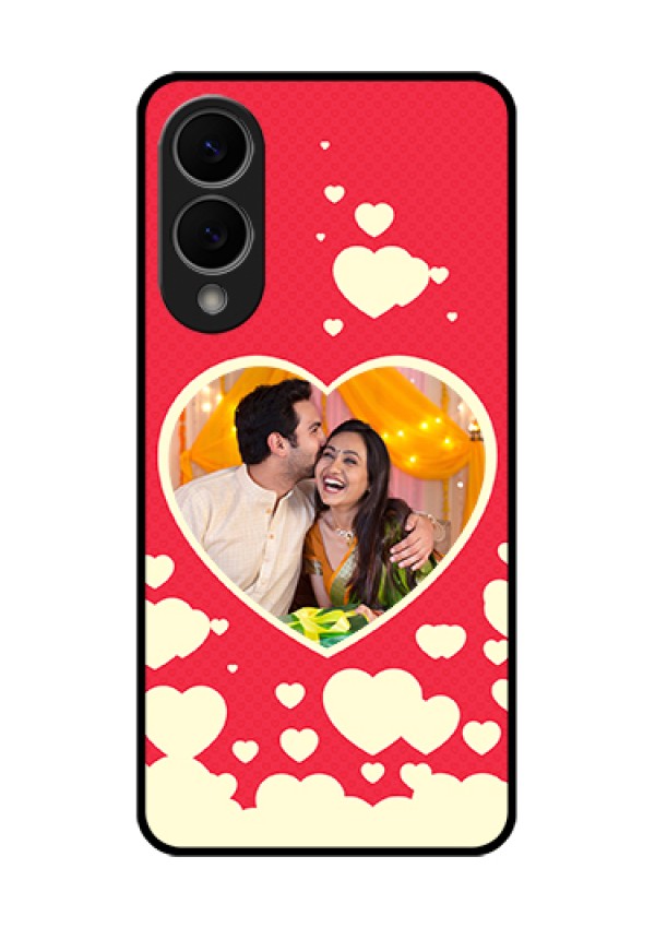 Samsung Galaxy S25 Edge 5G Custom Glass Phone Case - Love Symbols Phone Cover Design