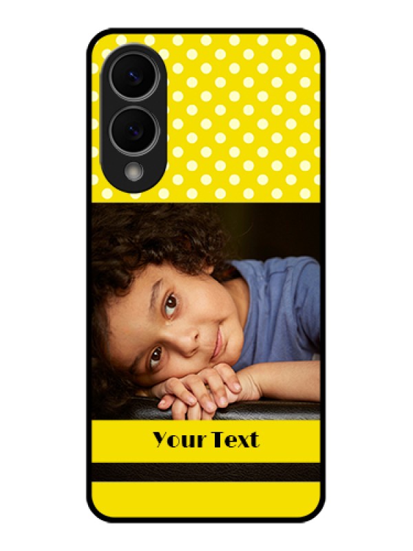 Custom Samsung Galaxy S25 Edge 5G Custom Glass Phone Case - Bright Yellow Case Design