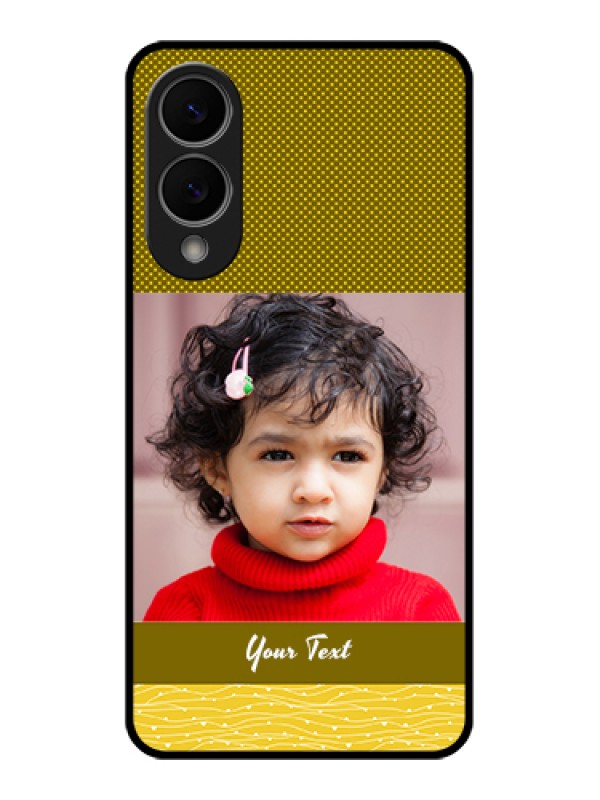 Custom Samsung Galaxy S25 Edge 5G Custom Glass Phone Case - Simple Green Color Design