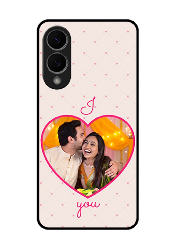 Samsung Galaxy S25 Edge 5G Custom Glass Phone Case - Heart Shape Design