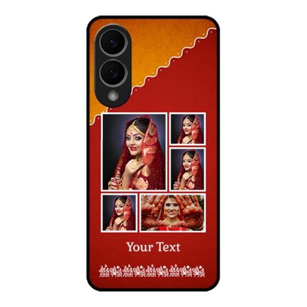 Samsung Galaxy S25 Edge 5G Custom Glass Phone Case - Wedding Pic Upload Design Samsung Galaxy S25 Edge 5G Custom Glass Phone Case - Wedding Pic Upload Design