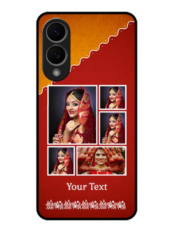 Custom Samsung Galaxy S25 Edge 5G Custom Glass Phone Case - Wedding Pic Upload Design