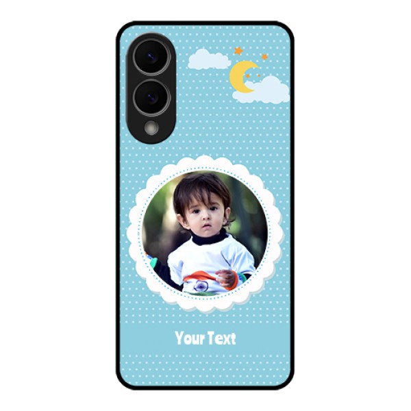 Samsung Galaxy S25 Edge 5G Custom Glass Phone Case - Violet Pattern Design
