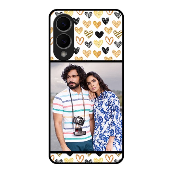 Samsung Galaxy S25 Edge 5G Custom Glass Phone Case - Love Symbol Design