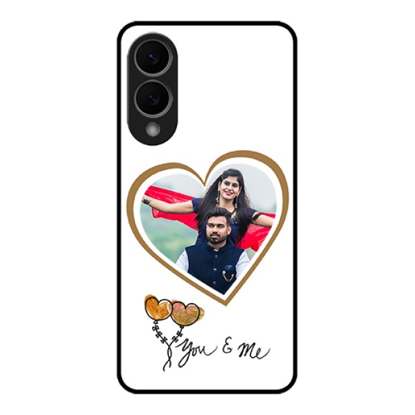 Samsung Galaxy S25 Edge 5G Custom Glass Phone Case - You & Me Design