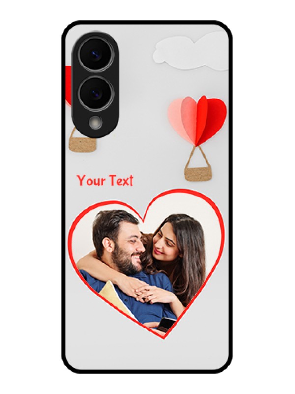 Custom Samsung Galaxy S25 Edge 5G Custom Glass Phone Case - Parachute Love Design