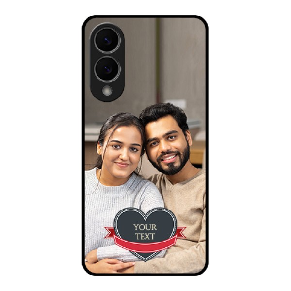 Samsung Galaxy S25 Edge 5G Custom Glass Phone Case - Just Married Couple Design Samsung Galaxy S25 Edge 5G Custom Glass Phone Case - Just Married Couple Design