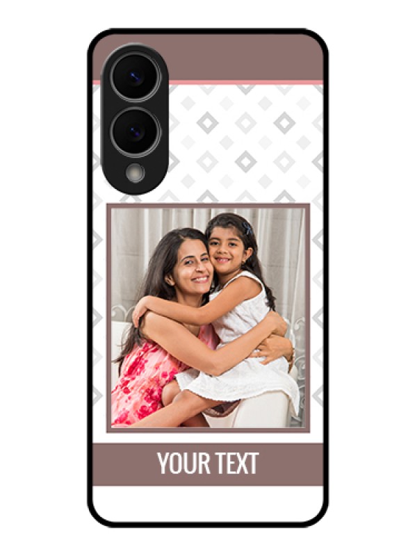 Custom Samsung Galaxy S25 Edge 5G Custom Glass Phone Case - Simple Diamond Design