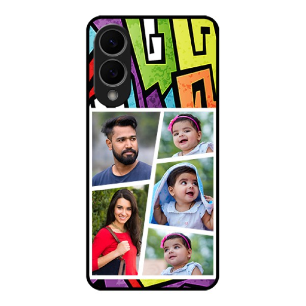 Samsung Galaxy S25 Edge 5G Custom Glass Phone Case - Graffiti Pattern Design Samsung Galaxy S25 Edge 5G Custom Glass Phone Case - Graffiti Pattern Design