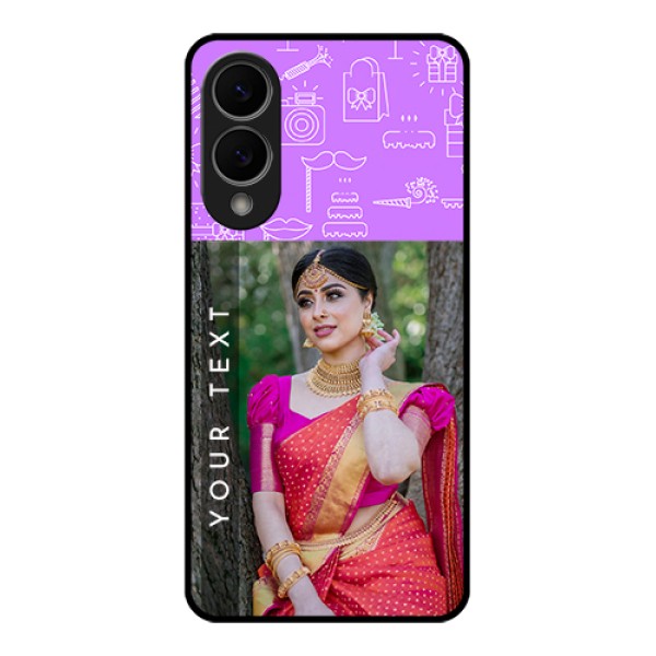 Samsung Galaxy S25 Edge 5G Custom Glass Phone Case - Birthday Icons Design Samsung Galaxy S25 Edge 5G Custom Glass Phone Case - Birthday Icons Design