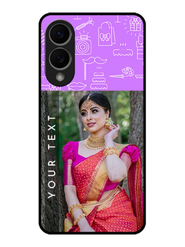 Custom Samsung Galaxy S25 Edge 5G Custom Glass Phone Case - Birthday Icons Design