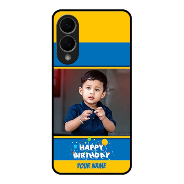 Samsung Galaxy S25 Edge 5G Custom Glass Phone Case - Birthday Wishes Design Samsung Galaxy S25 Edge 5G Custom Glass Phone Case - Birthday Wishes Design