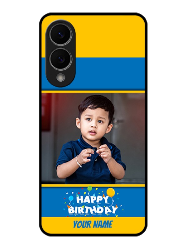 Custom Samsung Galaxy S25 Edge 5G Custom Glass Phone Case - Birthday Wishes Design
