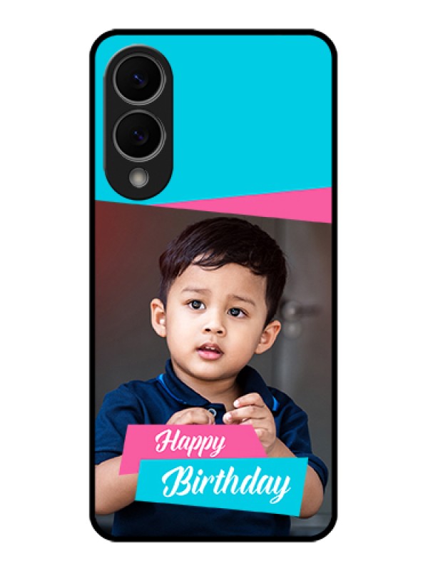 Custom Samsung Galaxy S25 Edge 5G Custom Glass Phone Case - Image Holder With 2 Color Design